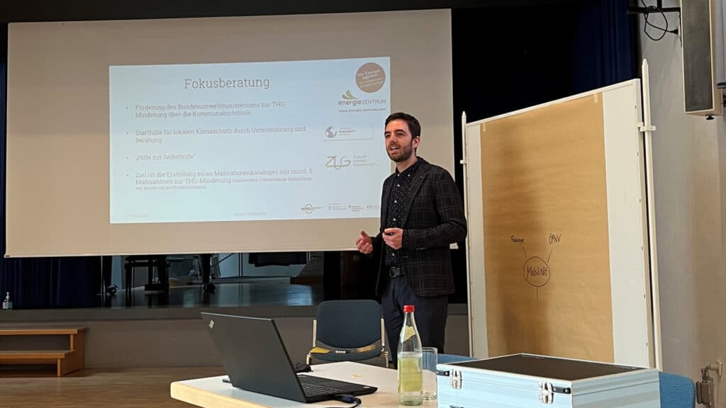 Energieberater Marco Hampele bei einem der durchgeführten Workshops