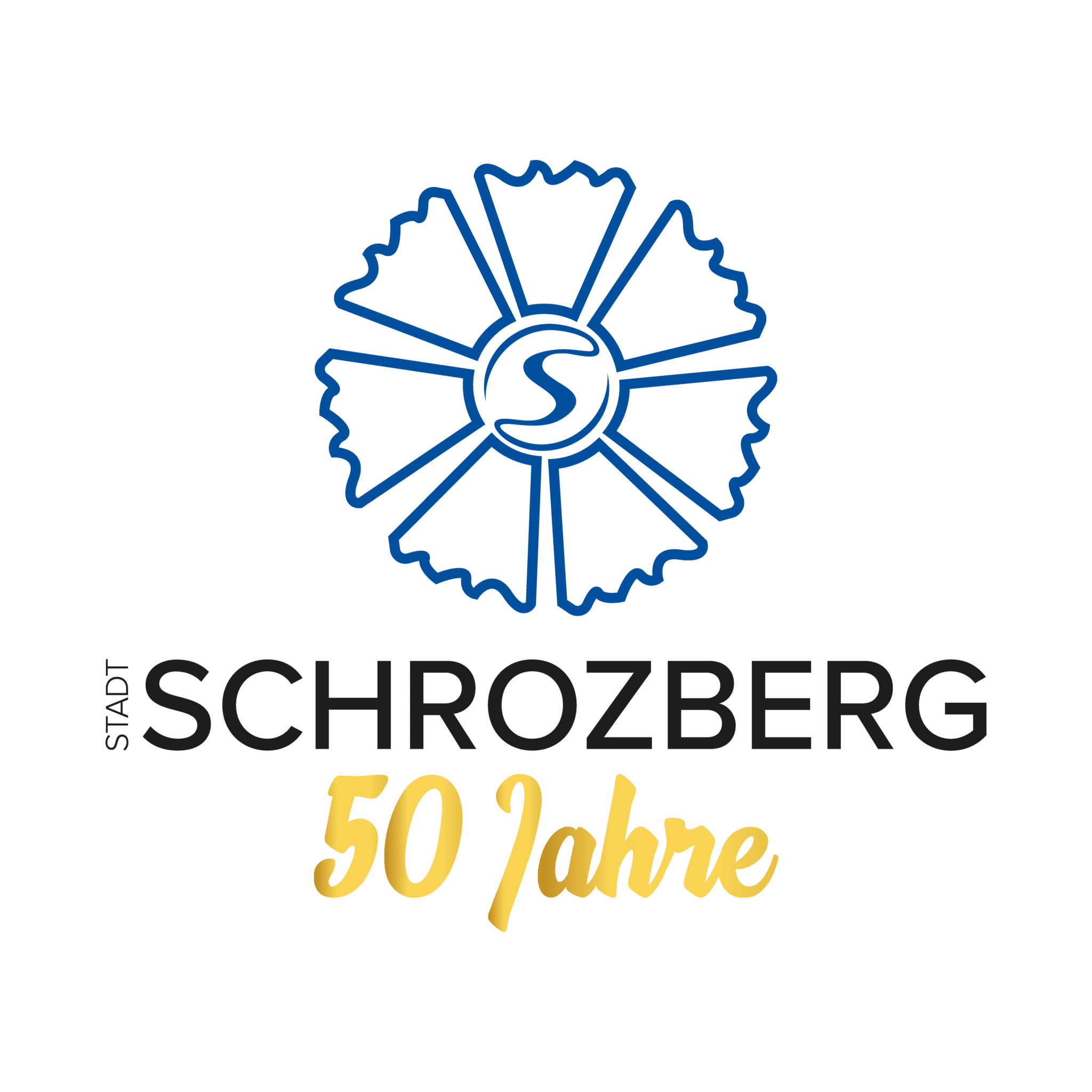 Logo zur 50zig-Jahrfeier der Stadt