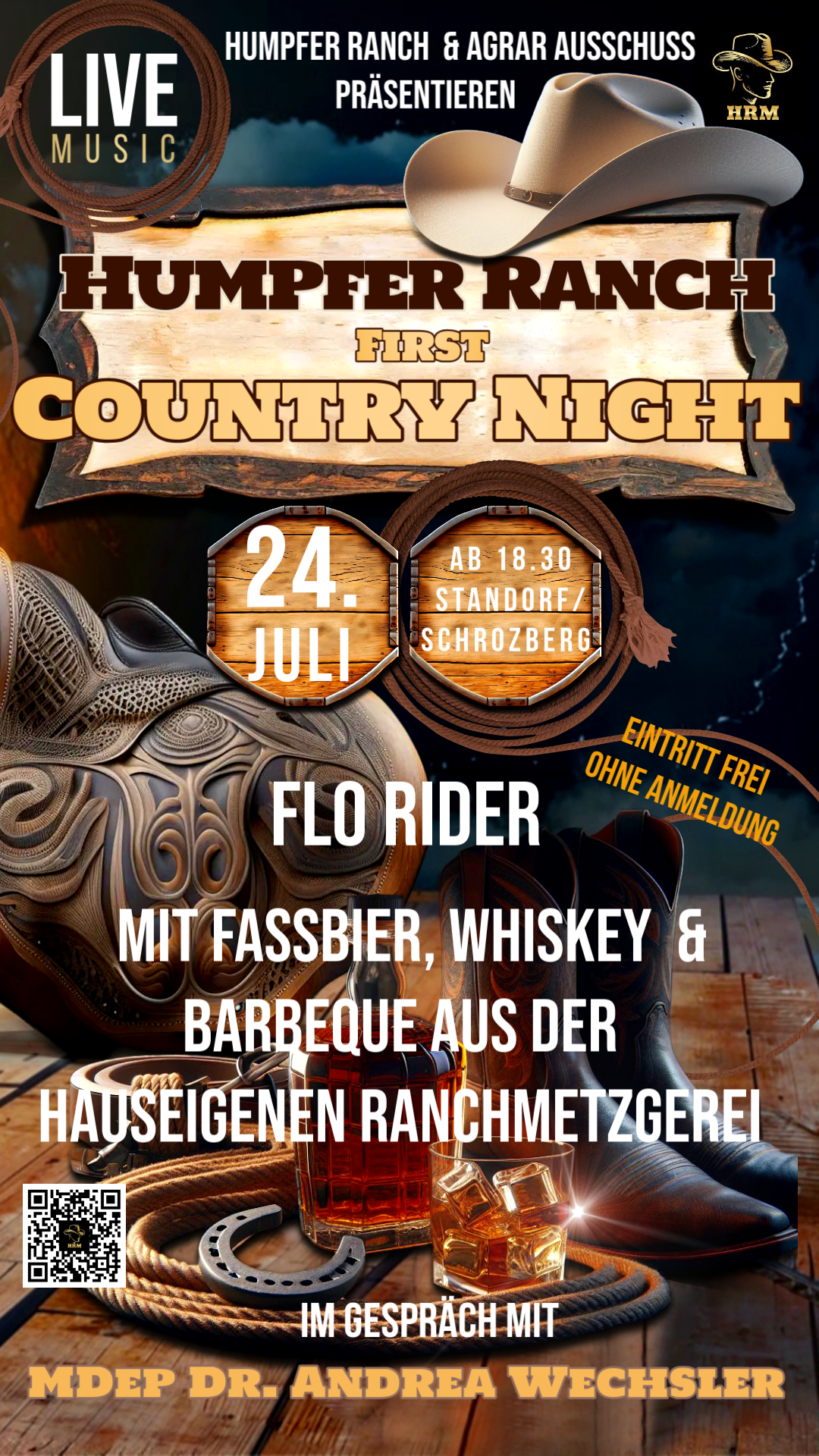 First Country-Night der Humpfer Ranch