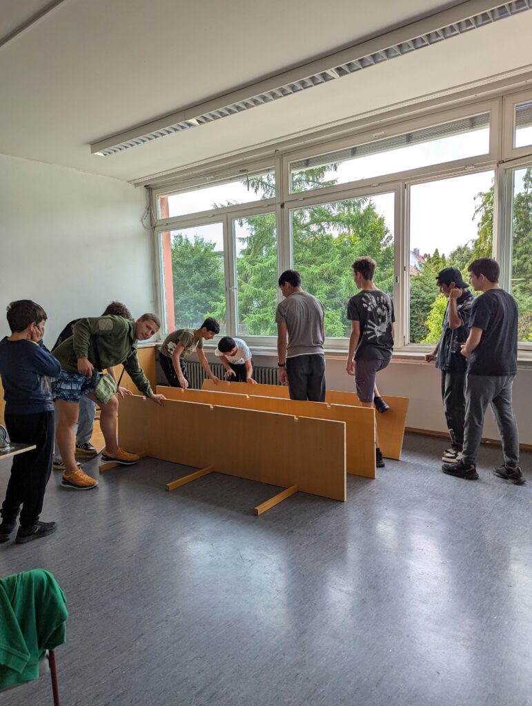 Die Schule Schrozberg - VKL-Klasse: Neues Domizil mit viel Eigenleistung