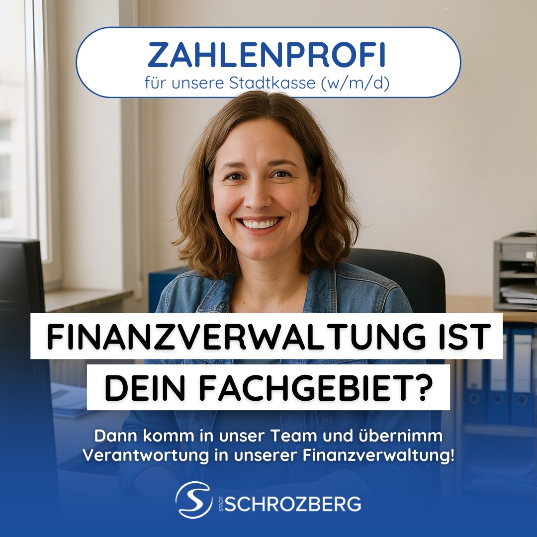 Wir suchen Sie - als Verwalter (m/w/d) unserer Stadtkasse