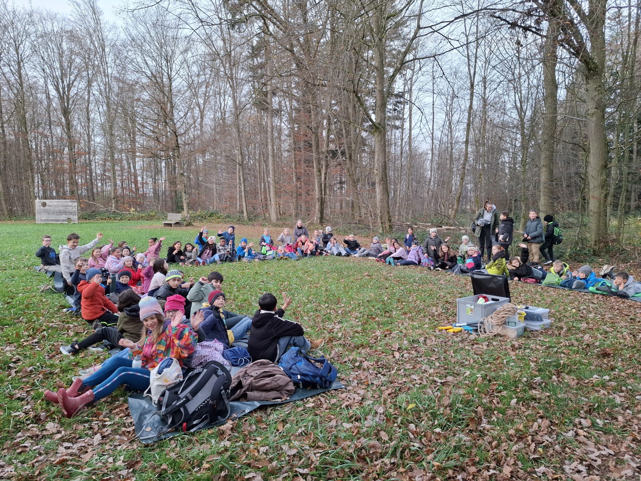 Die Schule Schrozberg - Lerngang der Drittklässler
