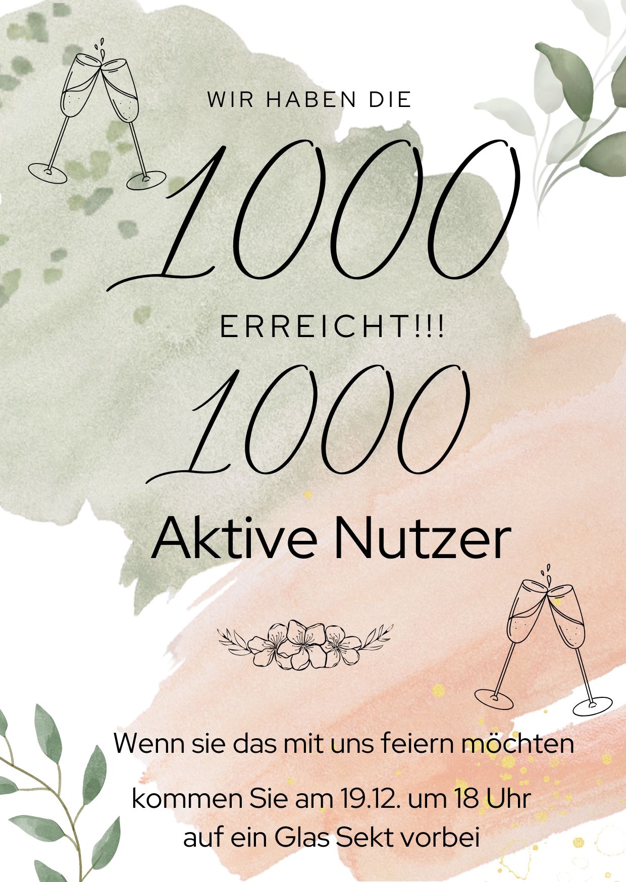 1000 Aktive Nutzer!