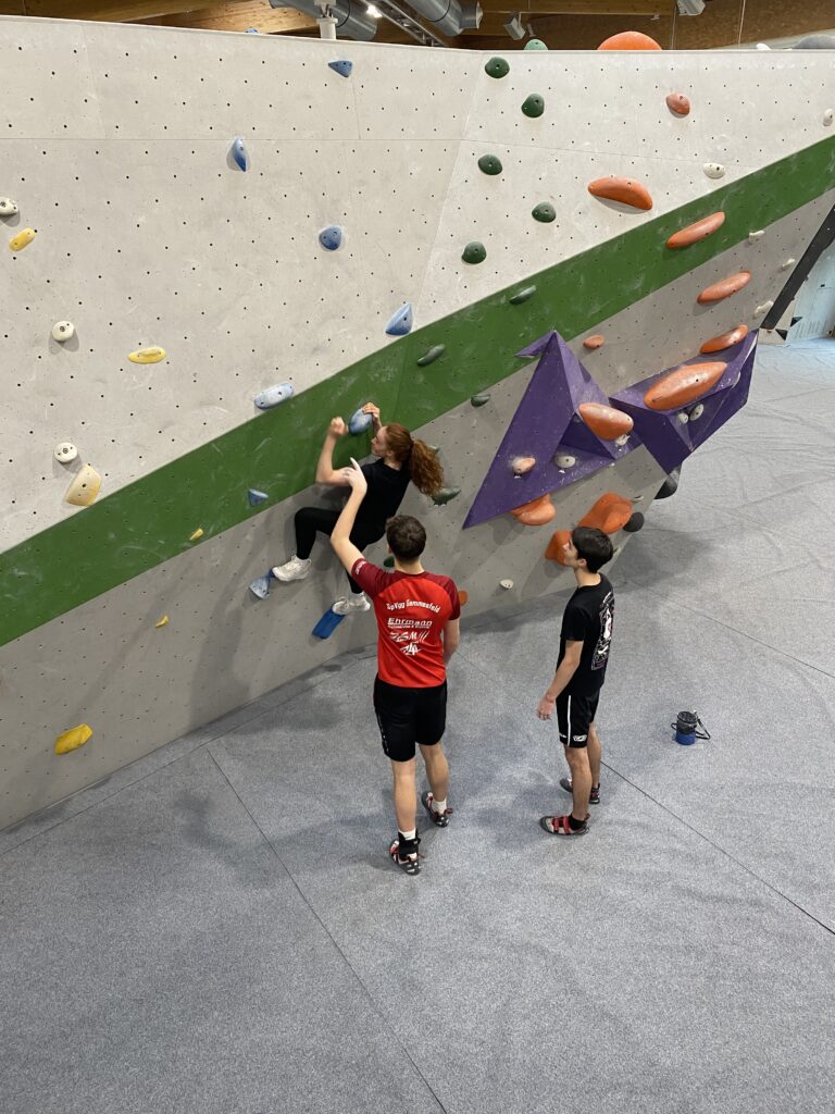 Die Schule Schrozberg - Klasse 10R in der Kletterarena Heilbronn