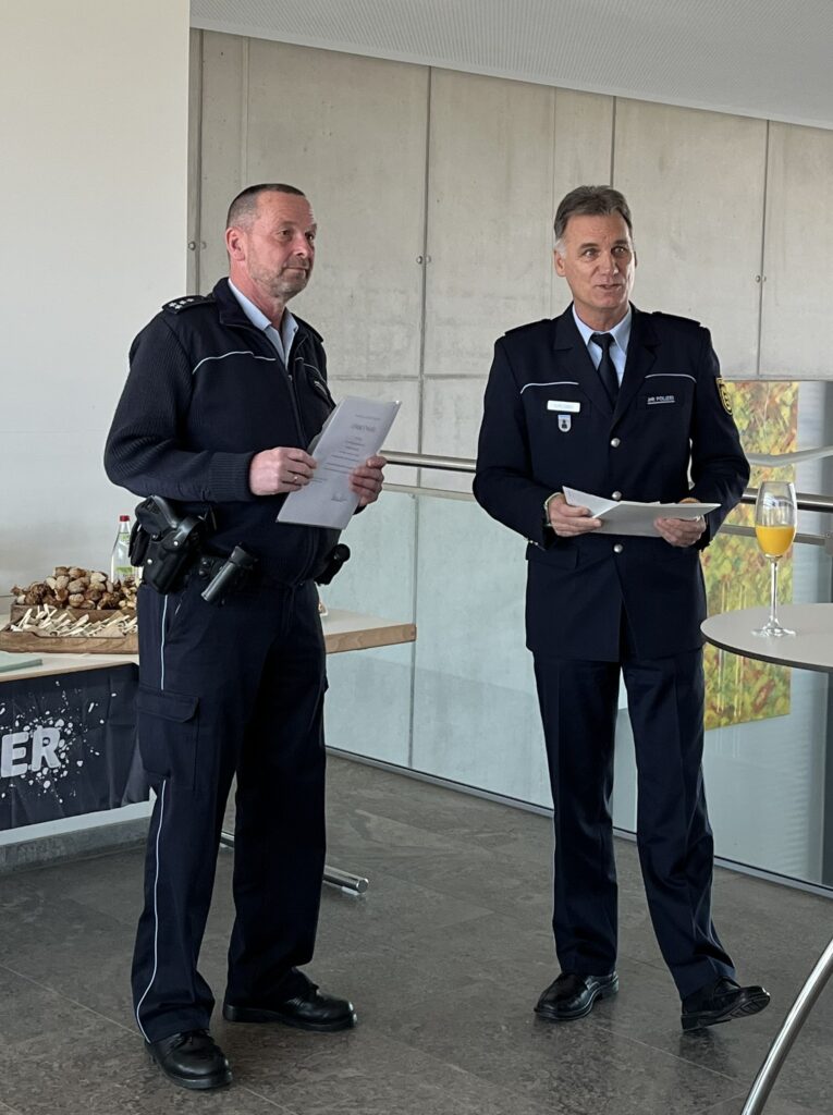 Polizeihauptkommissar Martin Sonnek in den Ruhestand verabschiedet