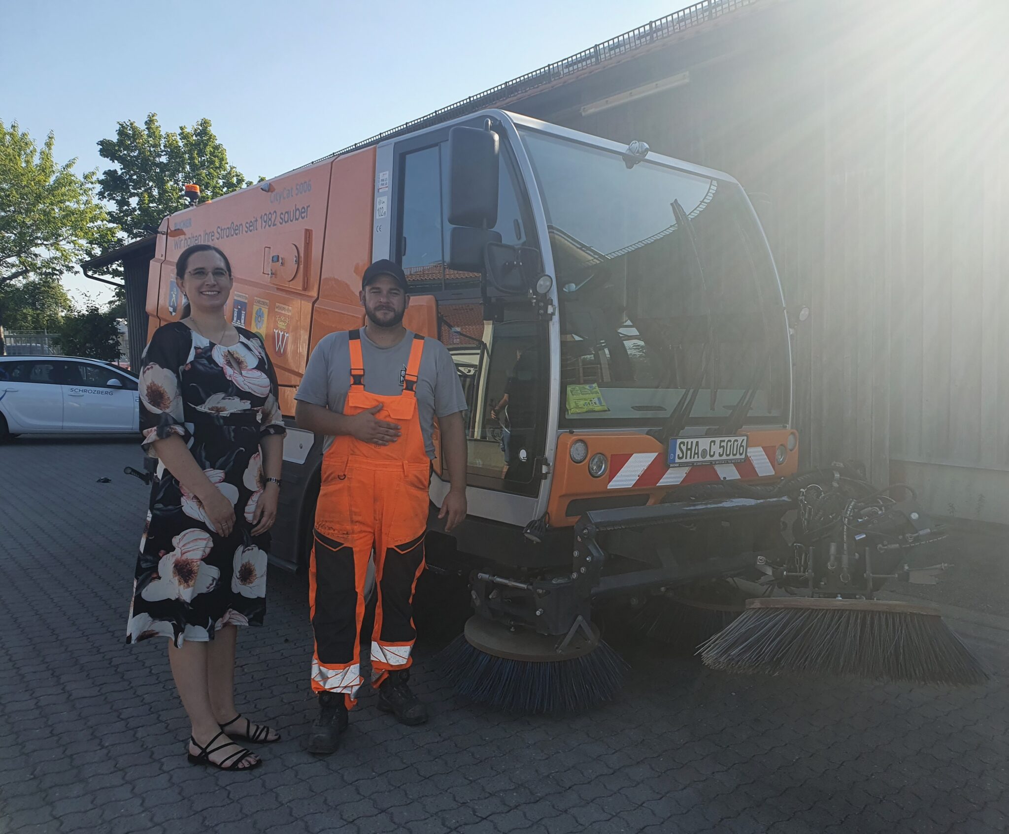 Neuer Mitarbeiter beim Zweckverband Straßenkehrmaschine Nordost